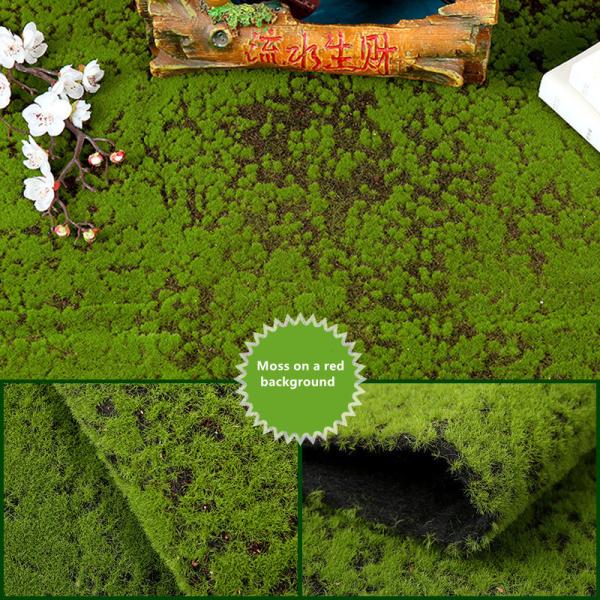 Simulation Moss Flocked Turf Plant Wall Greenery Artificial Decoration Fake Moss