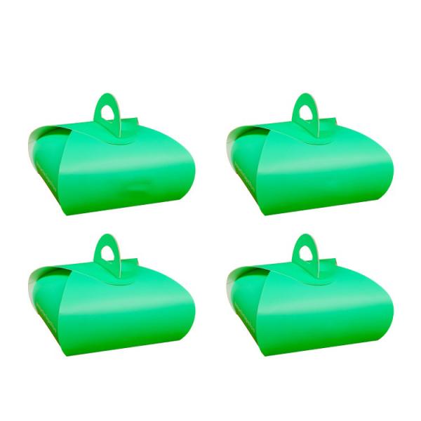 Customized logo eco-friendly foldable food grade portable cake box