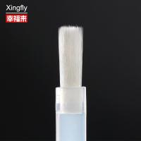 Cepillo de esmalte de uñas Cabello blanco plano Acrílico Pinzas de arte de uñas Cepillos de reemplazo de esmalte de uñas