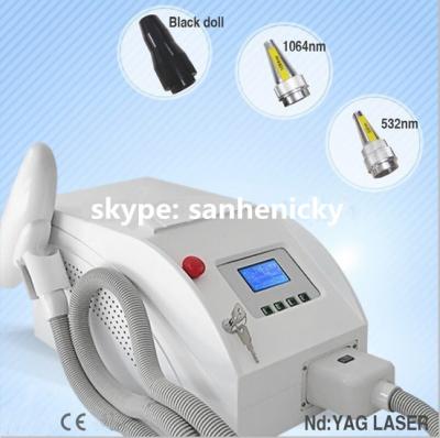 2015 Newest! High Power Q switch tattoo removal nd yag laser machines with CE approved