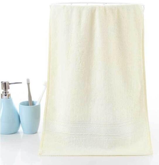 34 X 75cm Cellulose Cleaning Cloths Bamboo Fiber Bath Towels