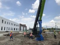 Dispositivo elétrico do aço moldado de Mounted Pile Driver da máquina escavadora da construção 15m