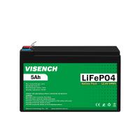 Visench Direct fábrica de alta qualidade 12v 5ah Profundo 6000 ciclos Solar Lifepo4 recarregável Li-Ion Lifepo4 bateria 48v
