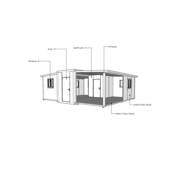 Easy Install Casa Mobile Manufactured Homes Folding Tiny Container House