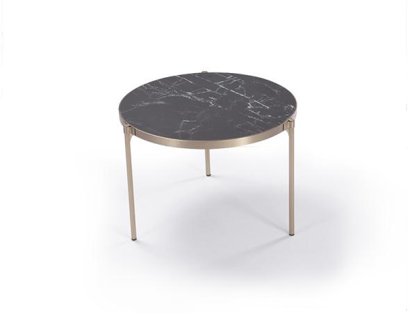 Elegant Marble Ceramic Coffee Table Refined Style  Luxury Geometric Fusion Design