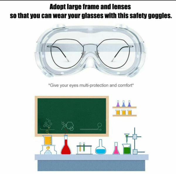 Blood Splash Resistance Medical Protective Goggles For Surgeon Doctor Nurse