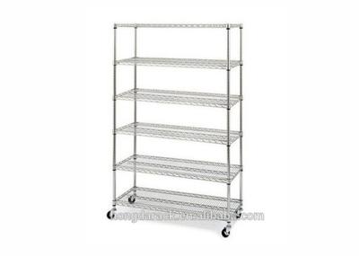 Rust Resistant Chrome Wire Shelving With Steel Wire And Tube Structure