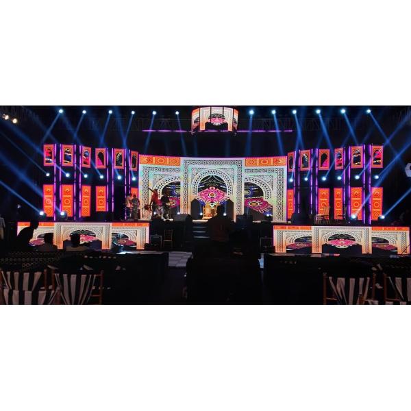 P3.91 Stage LED Screen Rental Wall Mounted Rugged LED Display Outdoor