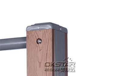 china outdoor park gym equipment  wood outdoor back stretching device