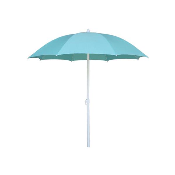 Round Shaped Outdoor Beach Umbrella With Silver Coated Frame Coating