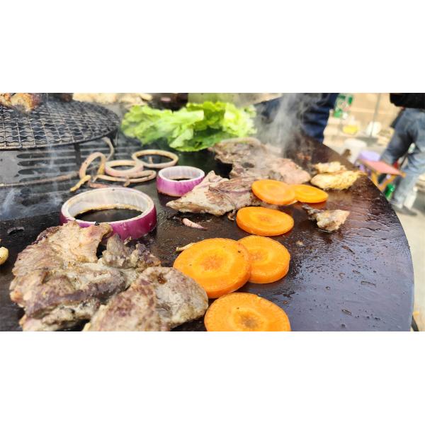 1330mm Corten Steel BBQ Grill CE Wood Burning Bbq Grill Camping