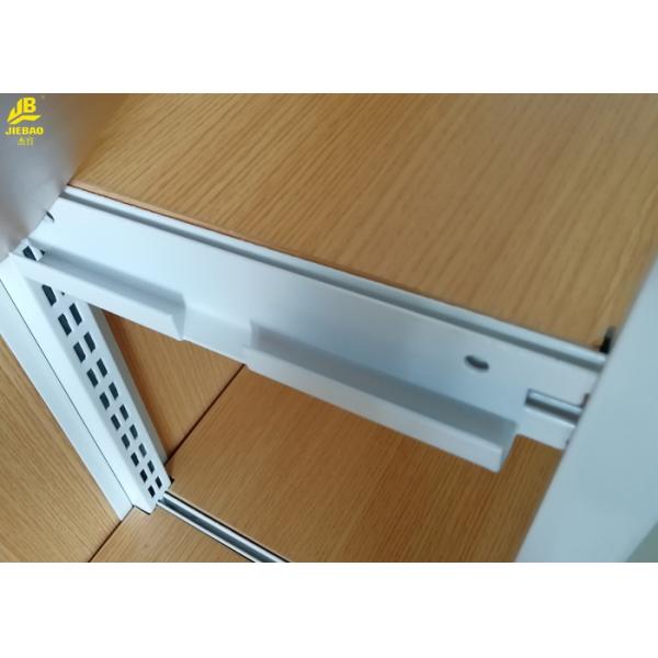 Retail Store Wood And Metal Shelves / Light Duty Display Rack 25mm Thickness MDF Boards Steel Frame