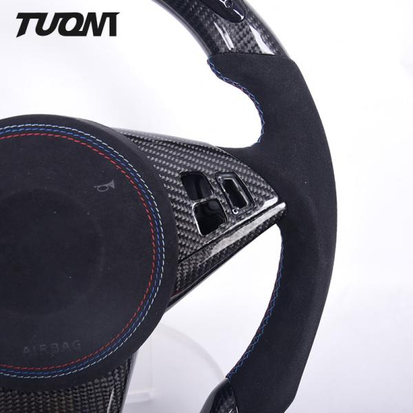 Matte Carbon Fiber Steering Wheel Bmw M5 E60 Sports Alcantara 350mm Auto Parts