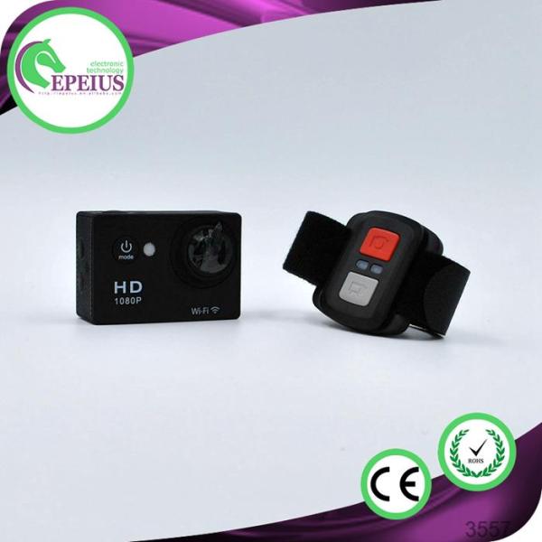 HOT SALES W9R WITH REMOTE high quality action camera 4k similar full hd 1080p outdoor sport camera wifi hd 1080p