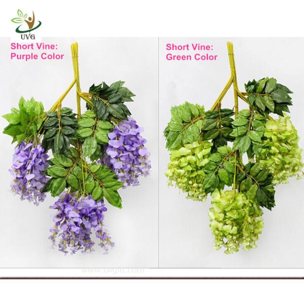 UVG Artificial Flower for Wall Decoration in White Wisteria wedding use china market