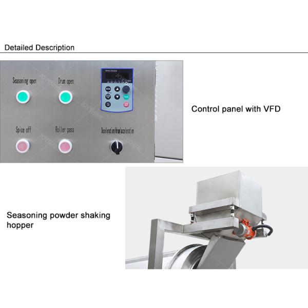 Potato Chips Seasoning Machine With Customized Automatic Seasoning Tumble Coating