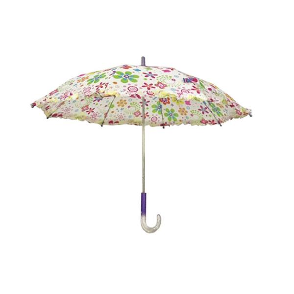 Colorido Paraguas para Niños Compacto Con Hermosa Tejida Pongee Y Fácil Botón de Abrir/Cerrar Para La Escuela Y Los Viajes
