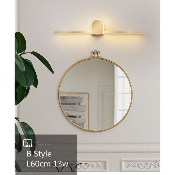 Golden Mekup Lighting Bathroom lamps Large L 80 60 40cm Mirror Front Light(WH-MR-92)