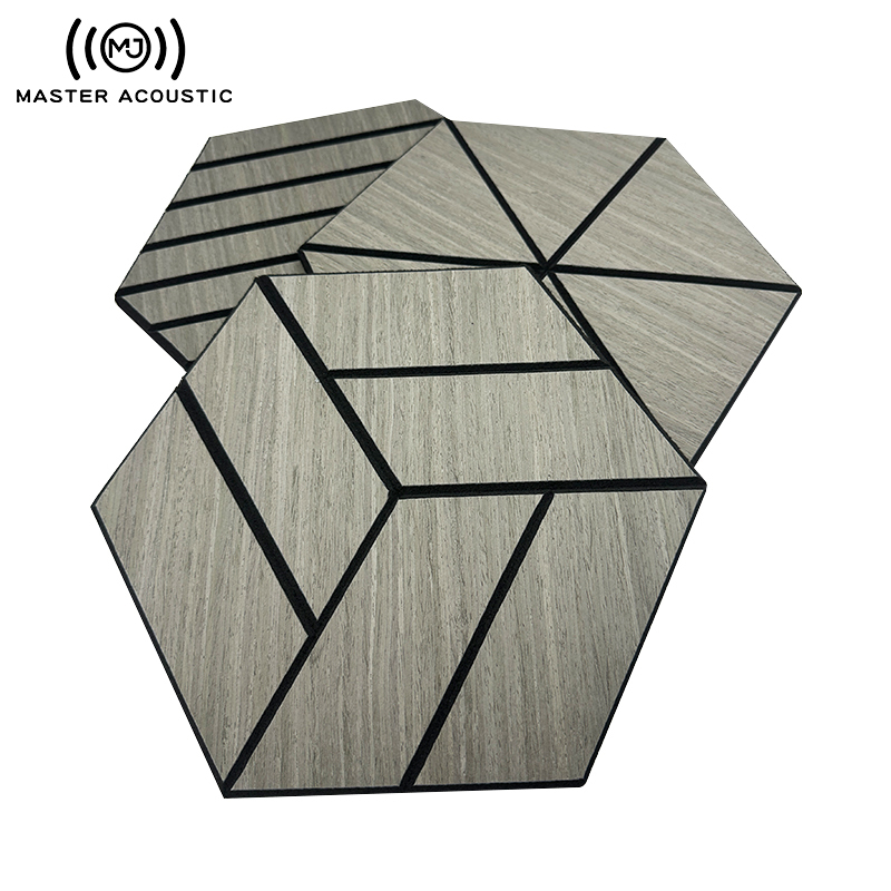 Engineered Wood Veneer PET Panels For Architectural Wall Systems