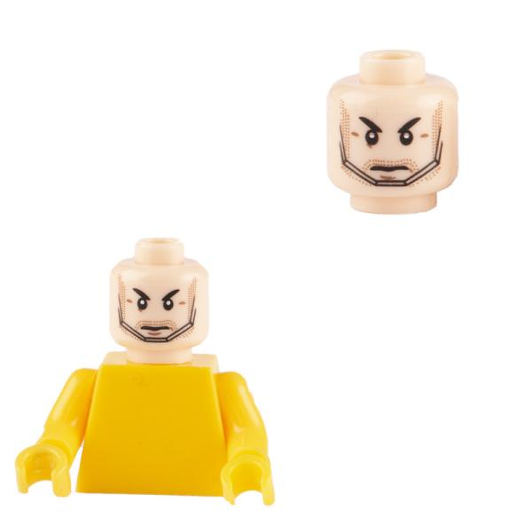 MOC WW2 military city mini figures skull parts army soldier figures face heads children educational toys