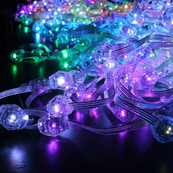 Wedding Party Garden Decorative String Lights DC12V LED Crystal Pixel String Lights
