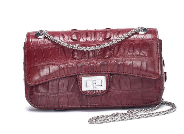 Summer new style crocodile tail bone leather bag shoulder bag for women