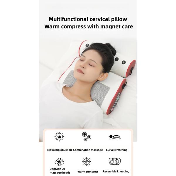 Massage Equipment 2 In 1 Multifunctional Heating Kneading Cervical Spine Car Electric Shiatsu Neck Back Massage Pillow