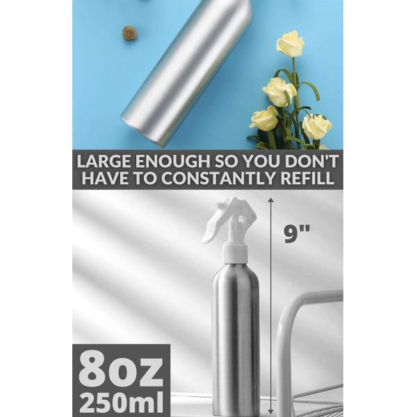 Серебряная алюминиевая бутылка 100ml 200ml 300ml 400ml 500ml брызг насоса