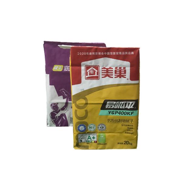 20kgs наклеило бумажные мешки Multiwall Kraft клапана для порошка замазки
