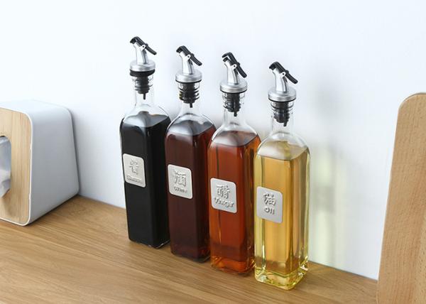 Vidro quadrado extravagante Olive Oil Bottle/Olive Oil Storage Containers