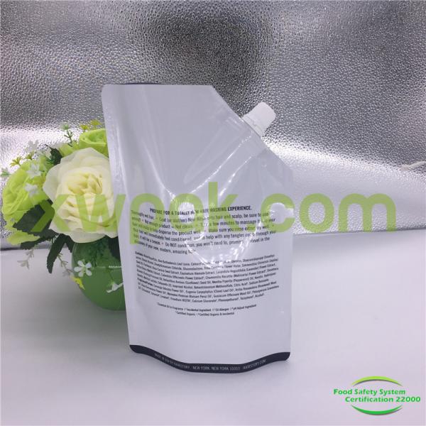 Dish Washing Detergent Powder Packing / Spout Liquid Washing Powder Packaging Bags