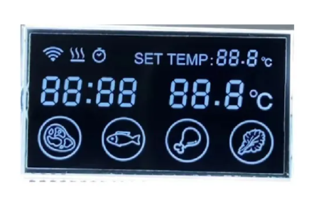 Custom Size VA LCD Display with Wide Temperature Range and Multiple Voltage Options