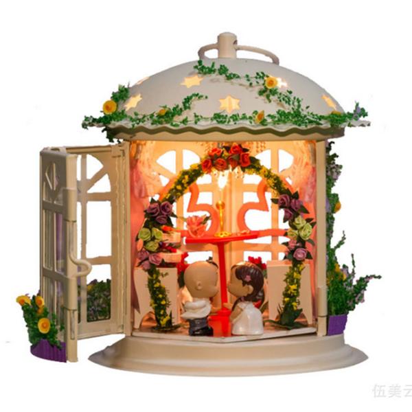 Dollhouse, DIY Lights House,  Education Romantic Full House