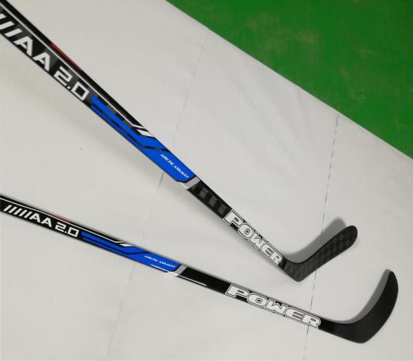 One Piece Composite Hockey Sticks 50% Fiberglass With Anti Slip Coating