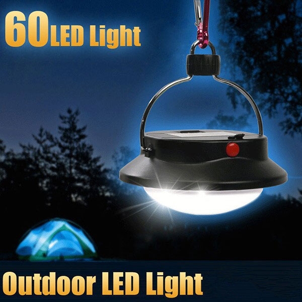 Plastic Outdoor LED Camping Lights 60 LEDs Rechargeable Lithium Battery