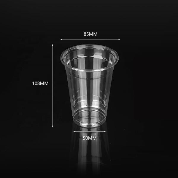 Eco-Friendly Disposable Cups Clear PLA Cups for Takeout in Restaurants