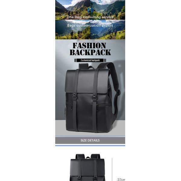 20-39Litre Modern PU Fabric Business Backpacks , Waterproof Laptop Backpack For Work