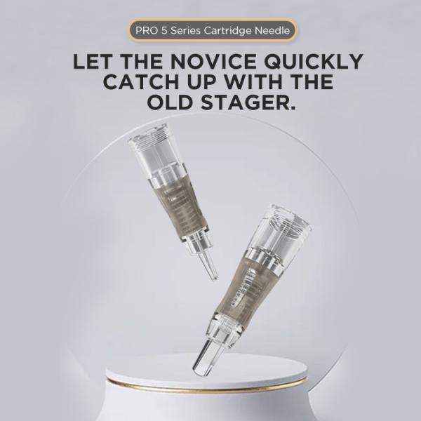 Single Professional PMU Cartridge Needles Private Label Logo Zero Noise