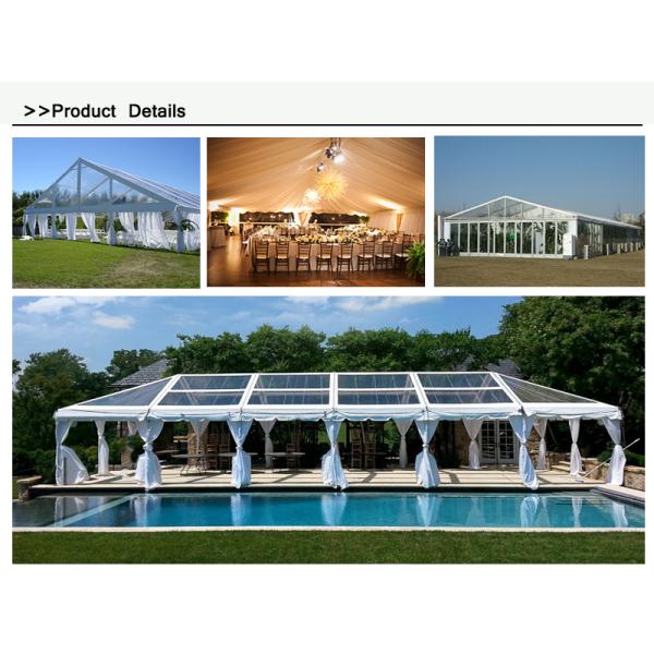 300 People Wedding Marquee Party Tent Clear With SGS / CE Certification