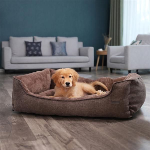 Cold  Resistant Dog Mattress Pad , Dog Bed Floor Cushion Blow Cutting Finish