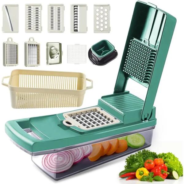 Multifunctional Manual Kitchen Vegetable Chopper Slicer Dicer Food Grater Custom Logo