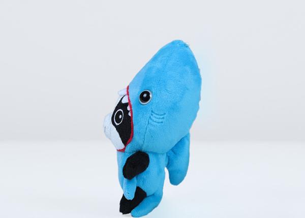Blue Shark Hat Plush Dog Toys , Lovely Design Plush Dog Stuffed Animal