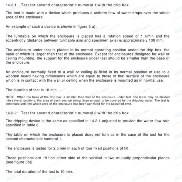 IEC60529 Ingress Protection Testing Machine for IPX1 and IPX2 Vertical Drip Test