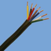 Ignífugo aislada XLPE multifilar acorazado negro del cable de control