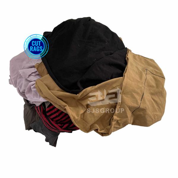 10KG 15KG 20KG 25KG Knit Rags Cutting Waste Rags Cotton fabrics scrap Textile waste 100% Cotton Color Stitched Wiping Rags