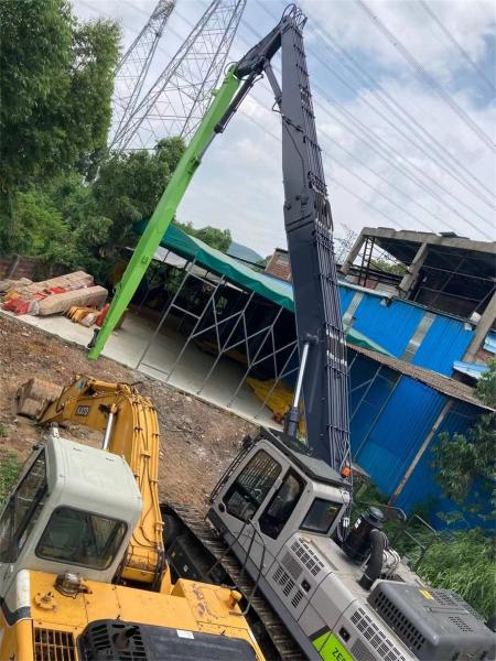 Demolição alta do alcance de Q355B Q690D, crescimento longo do braço do alcance de 28m para máquinas escavadoras