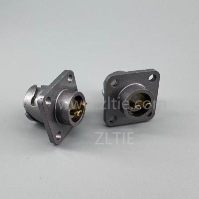 FQ14 Series 2-Pin Square Flange Male Socket
