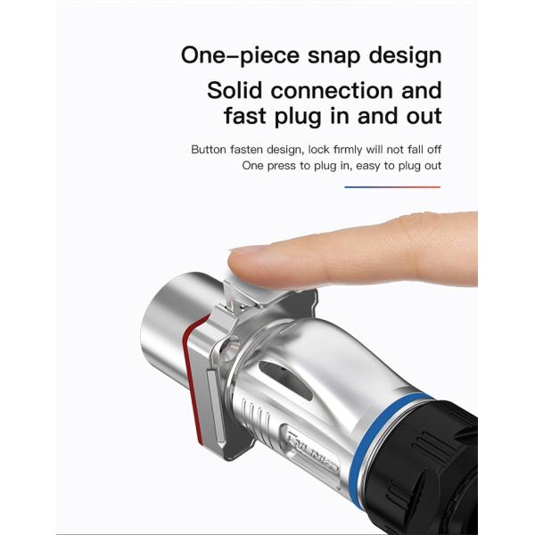 CNLINKO BD24 Metal Circular Data Connector USB Plug Waterproof USB 3.0 Connector