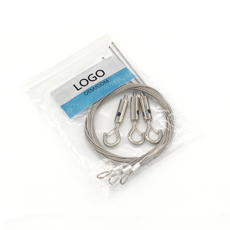 Factory Price Adjustable Cable Lock Steel Rope Hook Cable Gripper Lighting Suspension Kit Wire Hanging System