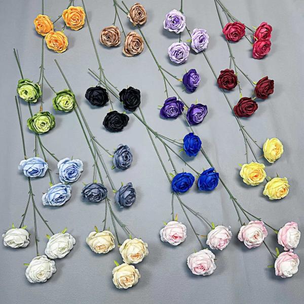 Simulated Flowers, 3 Roses, Wedding Home Decor, Handmade Bouquet Scene Arrangement, Cross border Fake Flower Ornament